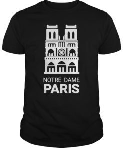 Notre Dame Paris France Tee Shirt French Cathedral