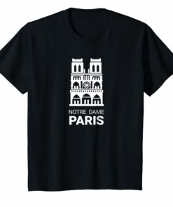 Notre Dame Paris France T-Shirt French Cathedral