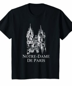 Notre Dame Paris France T-Shirt French Cathedral