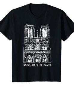 Notre-Dame-Paris France T-Shirt French Cathedral