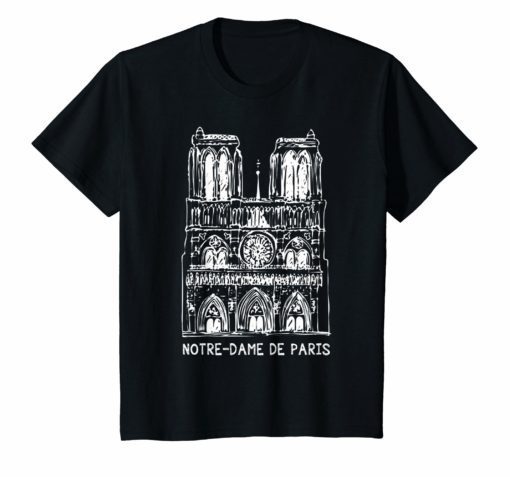 Notre-Dame-Paris France T-Shirt French Cathedral