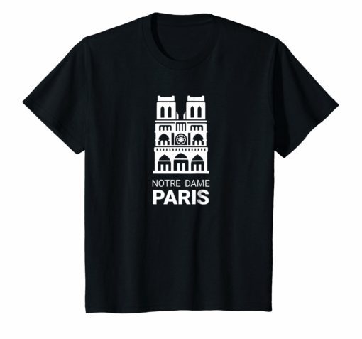 Notre Dame Paris France T-Shirt French Cathedral