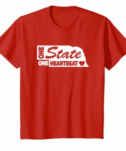 One State One Heartbeat Nebraska Shirt Red