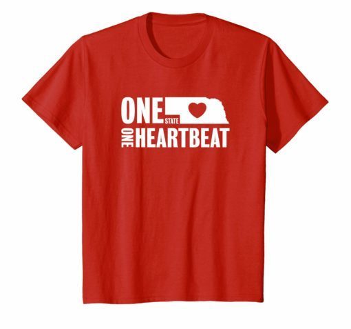 One State One Heartbeat Nebraska T-Shirt