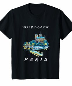 Paris France City Notre Dame Shirt