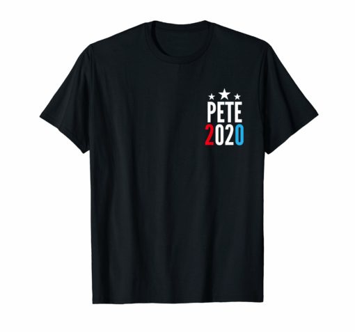 Pete 2020 Shirt Pete Buttigieg For President Pocket T-Shirt