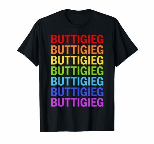 Pete Buttigieg 2020 LGBT Rainbow Tshirt Gay Lesbian Pride