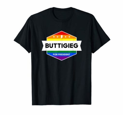 Pete Buttigieg 2020 for President LGBT Rainbow Campaign Shirt