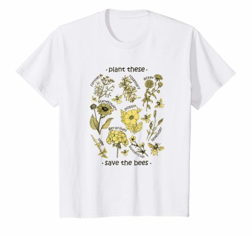 Plant These Save The Bees Shirt Yellow