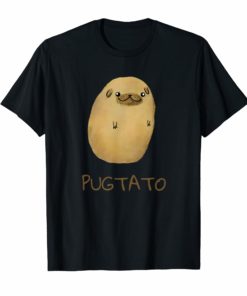 Pugtato Pug Potato Cute Gift Funny T-Shirt Men Boy Dog Lover