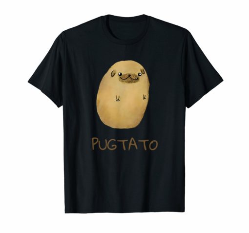 Pugtato Pug Potato Cute Gift Funny T-Shirt Men Boy Dog Lover
