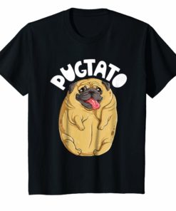 Pugtato Pug Potato T shirt Dog Lovers Funny Meme Costume Tee