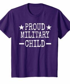 Purple Proud Military Child Shirt