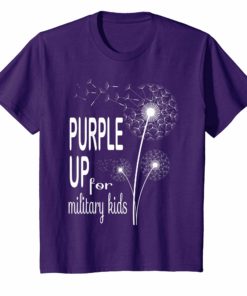 Purple Up for Military Kids T-Shirt Dandelion
