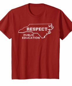 Red For Ed North Carolina Teacher Protest Men Women T-Shirt