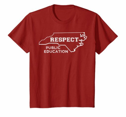 Red For Ed North Carolina Teacher Protest Men Women T-Shirt