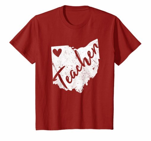 Red For Ed Ohio Teacher TShirt