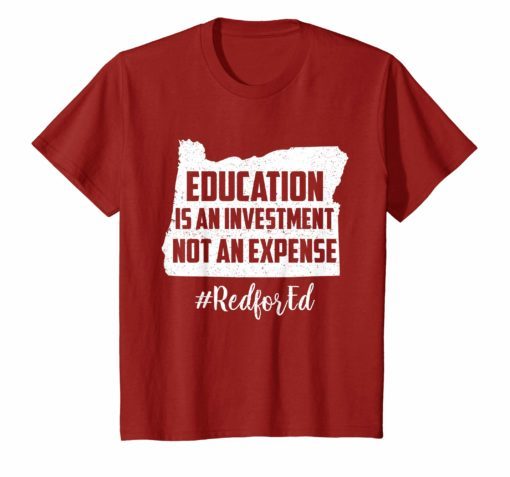 Red For Ed Shirt Oregon Education OR Teacher