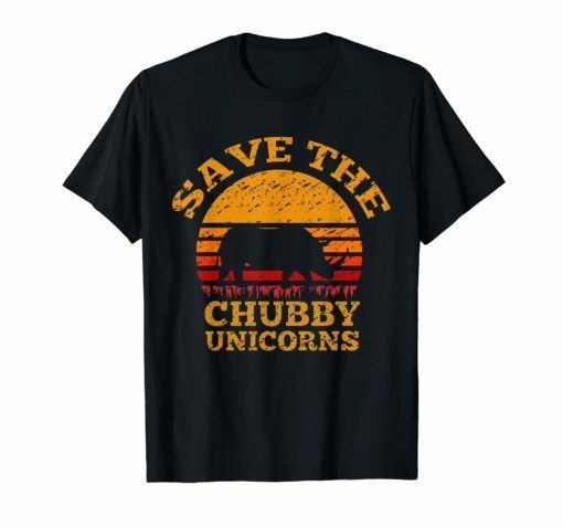 Save The Chubby Unicorn Rhino Shirts for Men