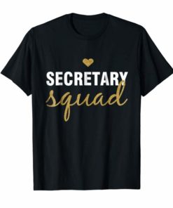 Secretary Squad Back To School Gift Shirt