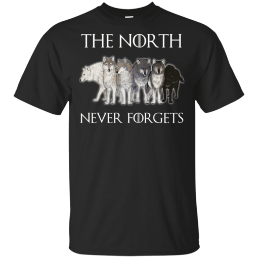 Six Direwolves The North Never Forgets Gift T-Shirt For Fan