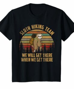 Sloth Hiking Team Shirt Retro 70s 80s Vintage Sloth TShirt