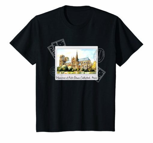 Spring Memories of Cathedral of Notre-Dame T-shirt Gift