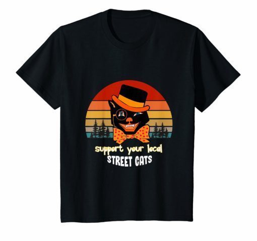 Sunset I Do What Support Your Local Street Cats T-Shirt