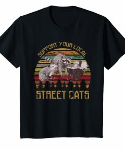 Support your local street cats vintage t shirt