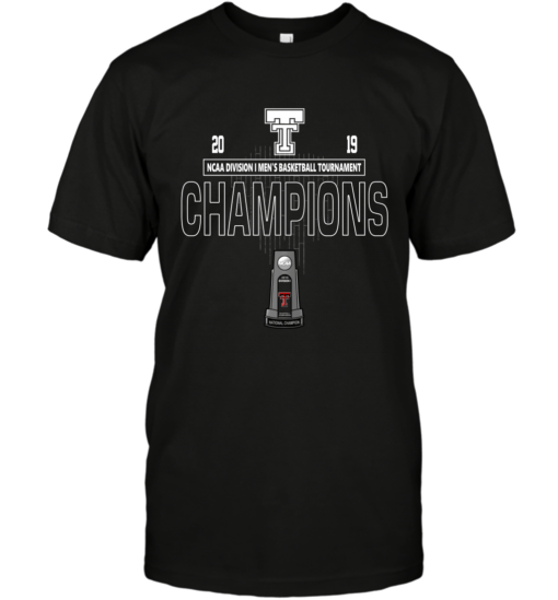 TEXAS TECH RED RAIDERS 2019 NCAA MEN’S BASKETBALL CHAMPIONS FINAL FOUR TEE SHIRTS