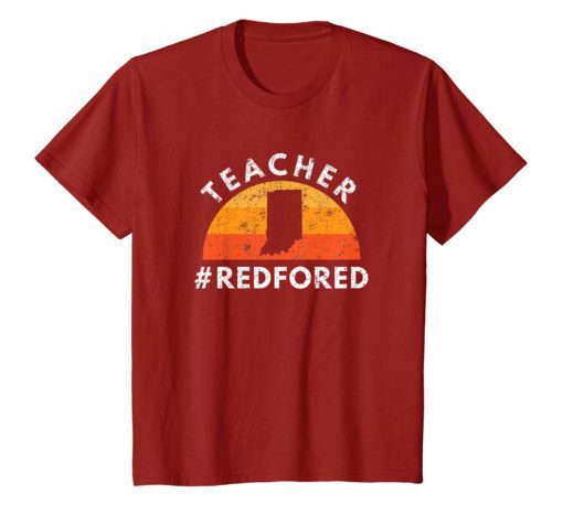 Teacher Indiana Red For Ed T-Shirt