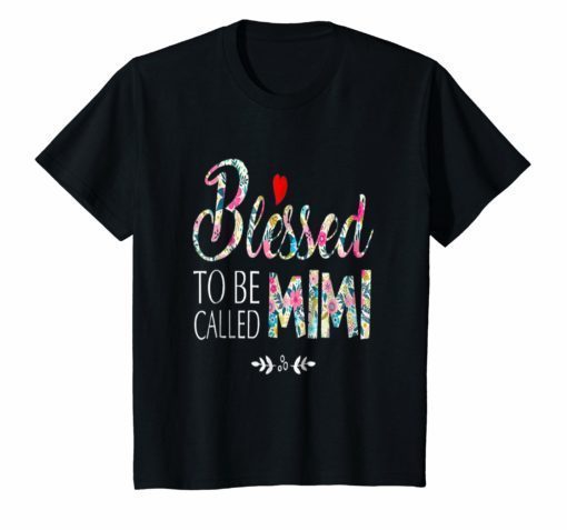 The Womens Blessed To Be Called Mimi Tshirt