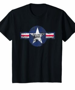 Proud Dad U.S. Air Force Stars Air Force Family T-Shirt Gift