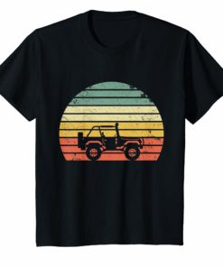 Vintage Jeeps Shirt Retro 70s Off Road Sunset TShirt Tee