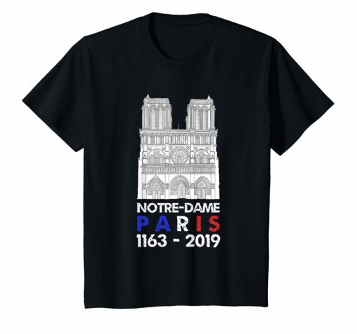 Vintage Paris France City Notre Dame Cathedral Gift Shirt