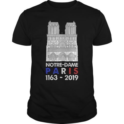 Vintage Paris France City Notre-Dame Cathedral Gift TShirt