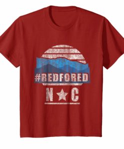 Vintage Red for Ed North Carolina Mountains Tee Shirt