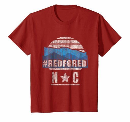 Vintage Red for Ed North Carolina Mountains Tee Shirt