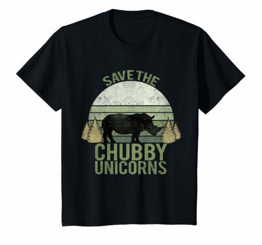 Vintage Retro TShirt, Save The Chubby Unicorns T-shirt.