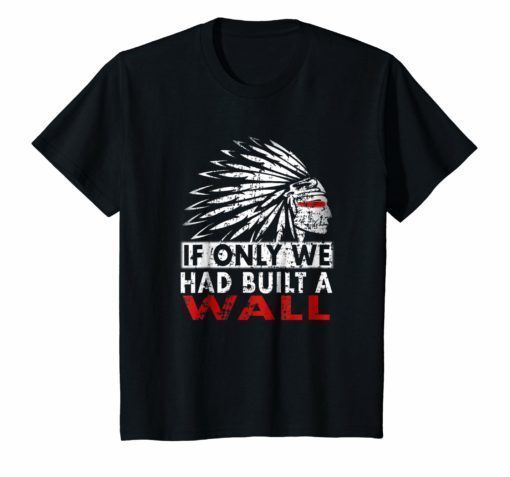 We Should Have Built A Wall T-Shirt Native American Day