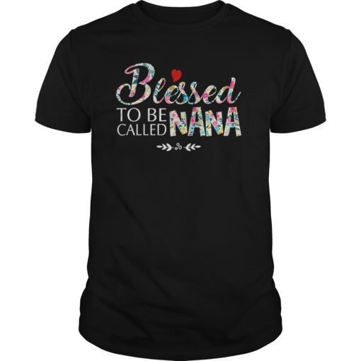 Womens Blessed To Be Called Nana T-Shirt