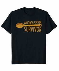 Wooden Spoon Survivor Funny Humor Old Times T-shirt