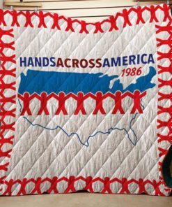 Hands Across America Quilt Top For Mens Womens