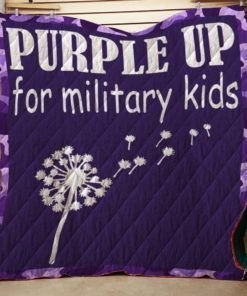 Purple Up for Military Kids Dandelion Quilt