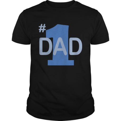 #1 Dad Number One Father's Day Vintage Style TShirt
