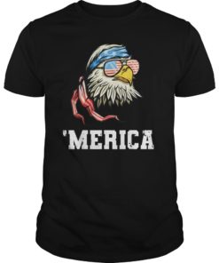 4th Of July Merica Bald Eagle T-Shirt