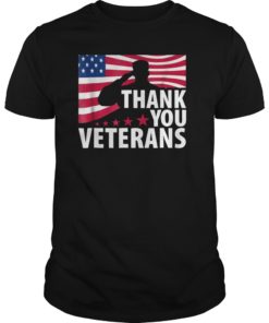 4th of July Shirts Thank You Soldiers Veterans USA Flag Tees Shirt