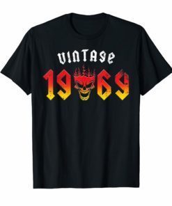 50th Birthday Gift T Shirt 1969 Classic Rock Legend Shirt