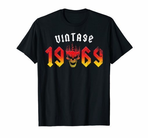 50th Birthday Gift T Shirt 1969 Classic Rock Legend Shirt