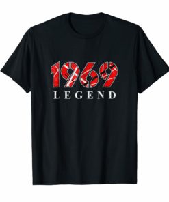 50th Birthday T Shirt 1969 Classic Rock Legend